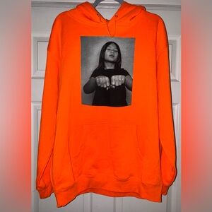 Orange Graphic Hoodie
